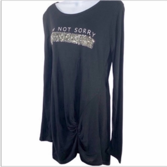 MOTIVI I’m Not Sorry sequins top M - Picture 4 of 9